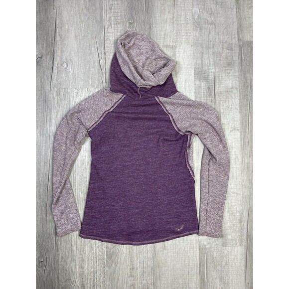Kuhl Nova Pullover Cowl Neck Sweater Light Weight Knit Purple Womens Medium X - Picture 8 of 8
